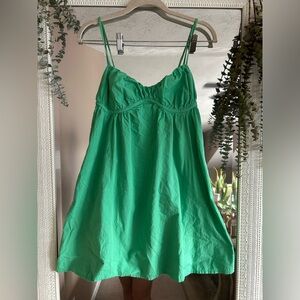 NWOT green Zara mini dress